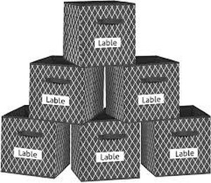 lot 3490 image: Veronly Storage Bins ( Set of 6)