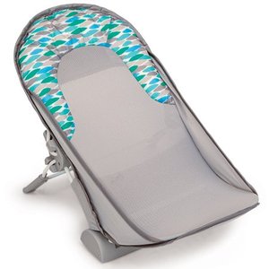 lot 3502 image: Delta Children Baby Bather Includes 2 Reclining Positions, Grey Tide