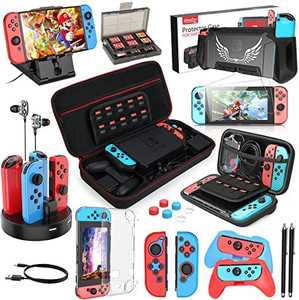 lot 3504 image: HEYSTOP Switch Accessories Bundle 25 in 1 Compatible with Nintendo Switch