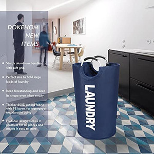 lot 3517 image: DOKEHOM 90L Large Laundry Basket