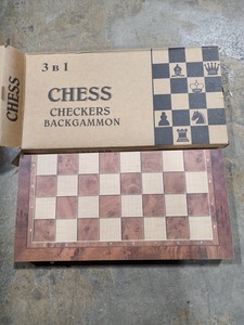 lot 3519 image: Chess, Checkers, and Backgammon