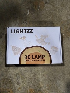lot 3551 image: I Love You 3D Night Light LED Illusion Heart Table Lamp for Her