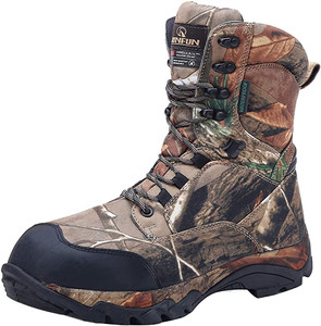 lot 3562 image: RUNFUN Mens camo Waterproof Lightweight Hunting Boots (10.5)