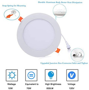 lot 3569 image: Temgin 6 Pack 6 inch Dimmable LED Recessed Ceiling Light, 2700K-5500K 5CCT Selectabl
