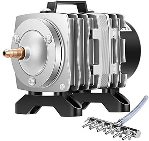 lot 3570 image: VIVOSUN 317GPH Air Pump 20W 6 Outlet 18 LMin for Aquarium and Hydroponic Systems
