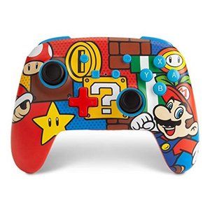 lot 3576 image: PowerA Enhanced Wireless Controller for Nintendo Switch - Mario Pop (Only at )