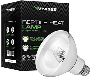 lot 3584 image: VIVOSUN Reptile Heat Lamp Bulb - 160W High Intensity Self-Ballasted IR UVA UVB Mercury Vapor