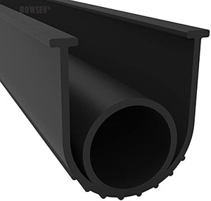 lot 3595 image: BOWSEN Garage Door Bottom Seals Weatherproof Weatherstrip Threshold Buffering Sealing High Performance EPDM Rubber Gasket Black 14 Inch T-End,10ft Long