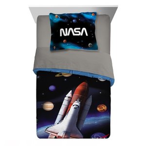 lot 4124 image: NASA 2-Piece Comforter and Sham Set, Kids Bedding, TwinFull