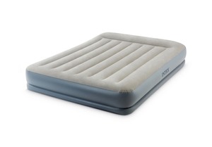 lot 5000 image: Intex Dura-Beam 12 inch Pillow Rest Mid-Rise Air Bed Mattress with Built-in Pump, Queen