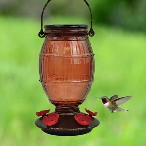 lot 5040 image: Perky-Pet Prohibition Top-Fill Glass Hummingbird Feeder