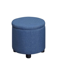 lot 5051 image: Convenience Concepts Designs4Comfort Round Accent Storage Ottoman