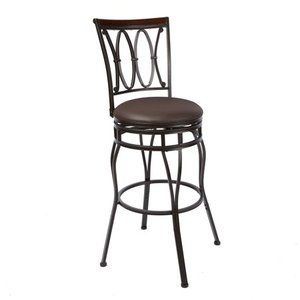 lot 5056 image: Better Homes & Gardens Adjustable 24 or 29 Swivel Barstool, Oil Rubbed Bronze