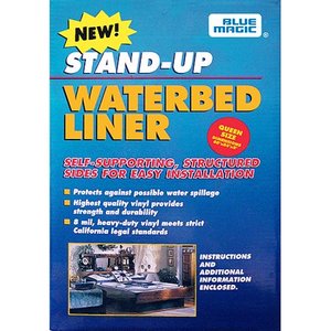 lot 5057 image: Blue Magic Stand-Up Waterbed Liners, Queen, Brown