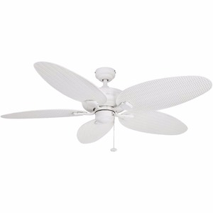 lot 5071 image: Honeywell Duval 52 White Outdoor Ceiling Fan