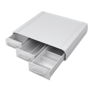 lot 5092 image: Mind Reader - PC Laptop IMAC Monitor Stand - Silver