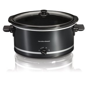 lot 5106 image: Hamilton Beach 8 Quart Large Capacity Slow Cooker- Black