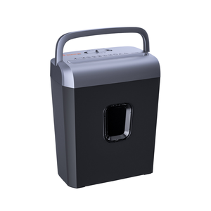 lot 5161 image: Bonsaii 6-Sheet Micro-Cut Paper Shredder, P-4 High-Security for Home & Small Office Use, Shreds Credit CardsStaplesClips, 2.9 Gallons Transparent Window Wastebasket, Gray