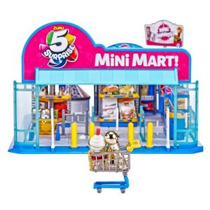 lot 5165 image: 5 Surprise Mini Brands Electronic Mini Mart with 4 Mystery Mini Brands Playset by ZURU