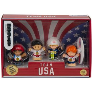 lot 5175 image: Fisher-Price Little People Collector Team USA 2020 Sports Set