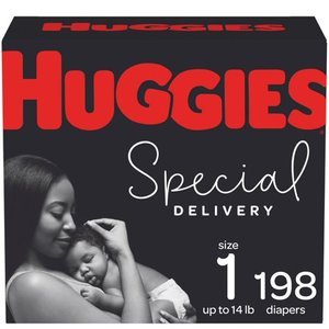 lot 5179 image: Huggies Special Delivery Hypoallergenic Baby Diapers, Size 1, 198 Ct