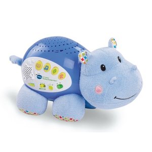 lot 5202 image: VTech Lil Critters Soothing Starlight Hippo, Plush Baby Crib Toy