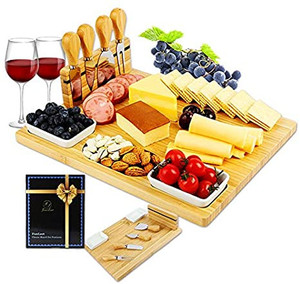 lot 2513 image: FunLect Cheese Board and Knife Set