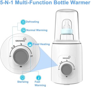 lot 2533 image: Bottle Warmer, 5-in-1 Fast Baby Bottle Warmer Baby Food Heater&Defrost BPA-Free Warmer for Breastmilk and Formula