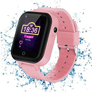 lot 2566 image: 4G Kids SmartWatch - SmartWatch for Kids with GPS Tracker and Calling Waterproof, Cell Phone Watch for Age 3-15 Years Old Girls Boys Smart Watch Smartphone Support SIM Card WiFi Games