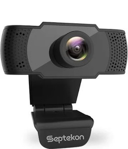 lot 2585 image: 1080P HD Webcam with Microphone, Septekon Streaming Computer Web Camera for LaptopDesktopMacTV, USB PC Cam for Video Calling, Conferencing, Gaming