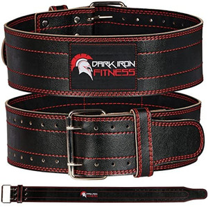 lot 2588 image: Dark Iron Fitness Weight Lifting Belt for Men & Women - 100% Leather Gym Belts for Weightlifting, Powerlifting, Strength Training, Squat or Deadlift Workout up to 600 Lbs��