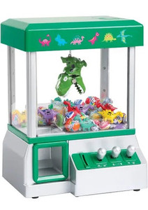 lot 2592 image: The Claw Toy Grabber Machine with Flashing lights & Sounds and Animal Plush - Features Electronic Claw Toy Grabber Machine, Animation, 4 Animal Plush & Authentic Arcade Sounds Exciting Play (Green)