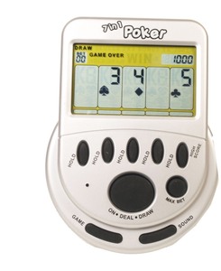 lot 2603 image: Classic Mega Screen 7 in 1 Poker Handheld Game