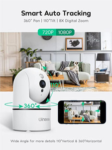 lot 2621 image: Baby Monitor, WINEES 1080P Indoor Camera with Audio and Night Vision, WiFi Surveillance Camera Security Home Dog Pet Monitor with App, Motion Sensor Detection 2 Way Audio WiFi Alexa Camera