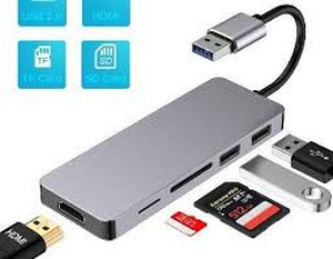 lot 2625 image: USB 3.1 Type-A Adapter 5-in-1 Aluminum Alloy