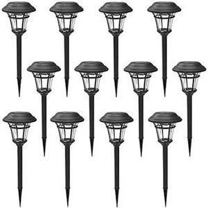 lot 2627 image: MAGGIFT 12 Pack Solar Pathway Lights Outdoor Solar Garden Lights for Patio, Yard, Driveway