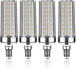 lot 2642 image: Yiizon LED Corn Bulbs, E12, 20W, Equivalent to 150 W Incandescent Light Bulbs, 3000 K Warm White, 2000LM, E12 Small Edison Screw��Non-dimmable Candelabra LED Light Bulbs 4 Pack