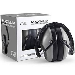 lot 2678 image: Pro For Sho 34dB Shooting Ear Protection - Special Designed Ear Muffs Lighter Weight & Maximum Hearing Protection - Standard Size, Grey, Gray, Small