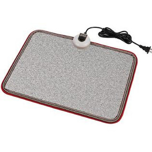 lot 2684 image: OLYDON Electric Heated Floor Mats Under Desk, Heated Foot Warmer - 110v Toes Warming Heater for Office and Home