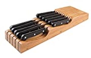 lot 2720 image: Bellemain Bamboo in Drawer Knife Block , Knife Organizer