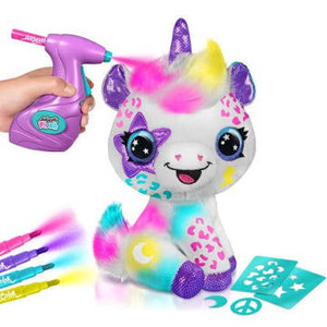 lot 2723 image: Airbrush Plush Unicorn