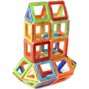 lot 2735 image: 30 Pcs Set Magnetic Tiles Building Blocks Game Set for Girls and Boys Birthday Gift Set