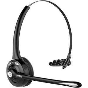 lot 2737 image: Vont Bluetooth Headset with Microphone, V5.0, Wireless Headset, CVC 6.0 Noise Cancel, Bluetooth Headphones with Mic, Phone Headset, Headsets Suitable for VOIP, Skype, Call Centers, Offices, Trucker