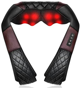 lot 2744 image: Shiatsu Neck and Back Massager with Heat, WOQQW Deep Tissue 4D Kneading Shoulder Massage Pillow, Electric Massager for Shoulder, Back and Neck, Body Muscle Pain Relief, Use at Home, Office, Car