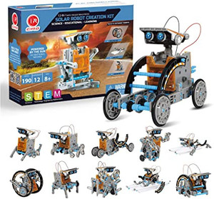 lot 2770 image: CIRO 12-in-1 Solar Robot Toys STEM Education Activites Kits for Kids 8-12 190 Pieces Building Sets