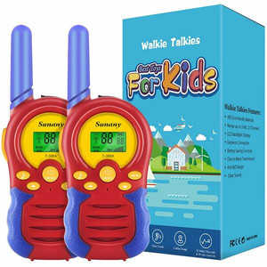 lot 2778 image: Sunany Walkie Talkies for Kids,2 Way Radio Kids Walkie Talkies 2 Pack with 3 KMs Long Range 22 Channels,Walkie Talkies Kids Toys Gift for Boys and Girls to Outside Adventure Camping Hiking(Red)