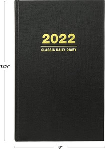 lot 2790 image: Global Printed Products Professional Hardcover Daily Journal and Planner - 7-34 x 12