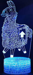 lot 2806 image: Llama Night Lights Fortress Battleroyale 3D Optical Illusion LED Lamps Nightstand Guidance for Kids Room Best Bday Xmax Gift Choices for Game Lovers Boys(Llama)