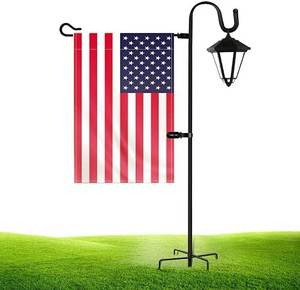 lot 2816 image: JOYSEUS Garden Flag Holder Stand and Shepherd Hook,