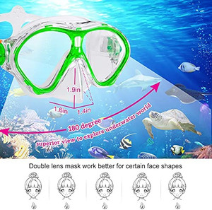 lot 2818 image: Gintenco Kids Snorkel Set (2 pack)
